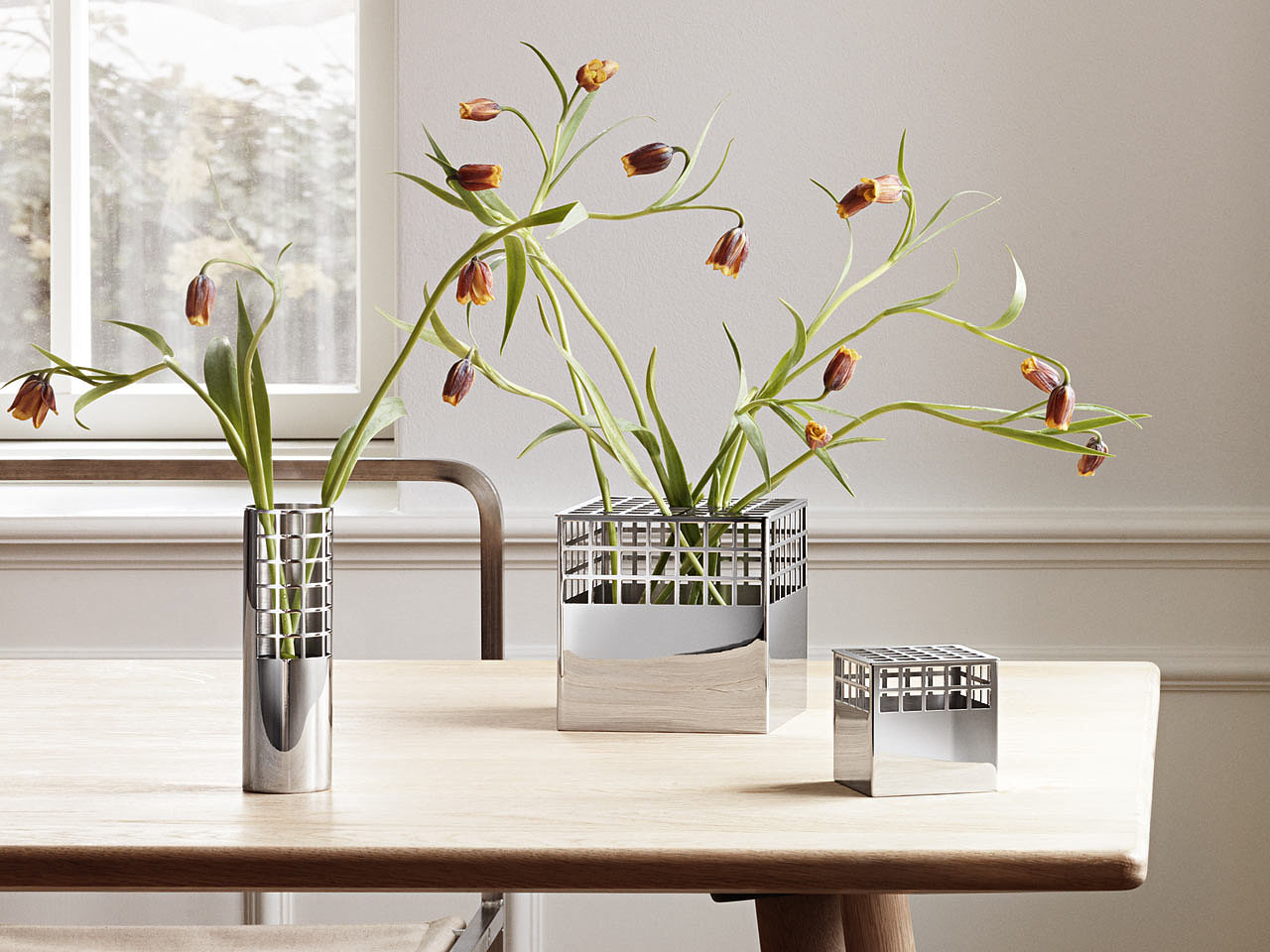 vase，decorative art，Georg Jensen，Monica Forster，
