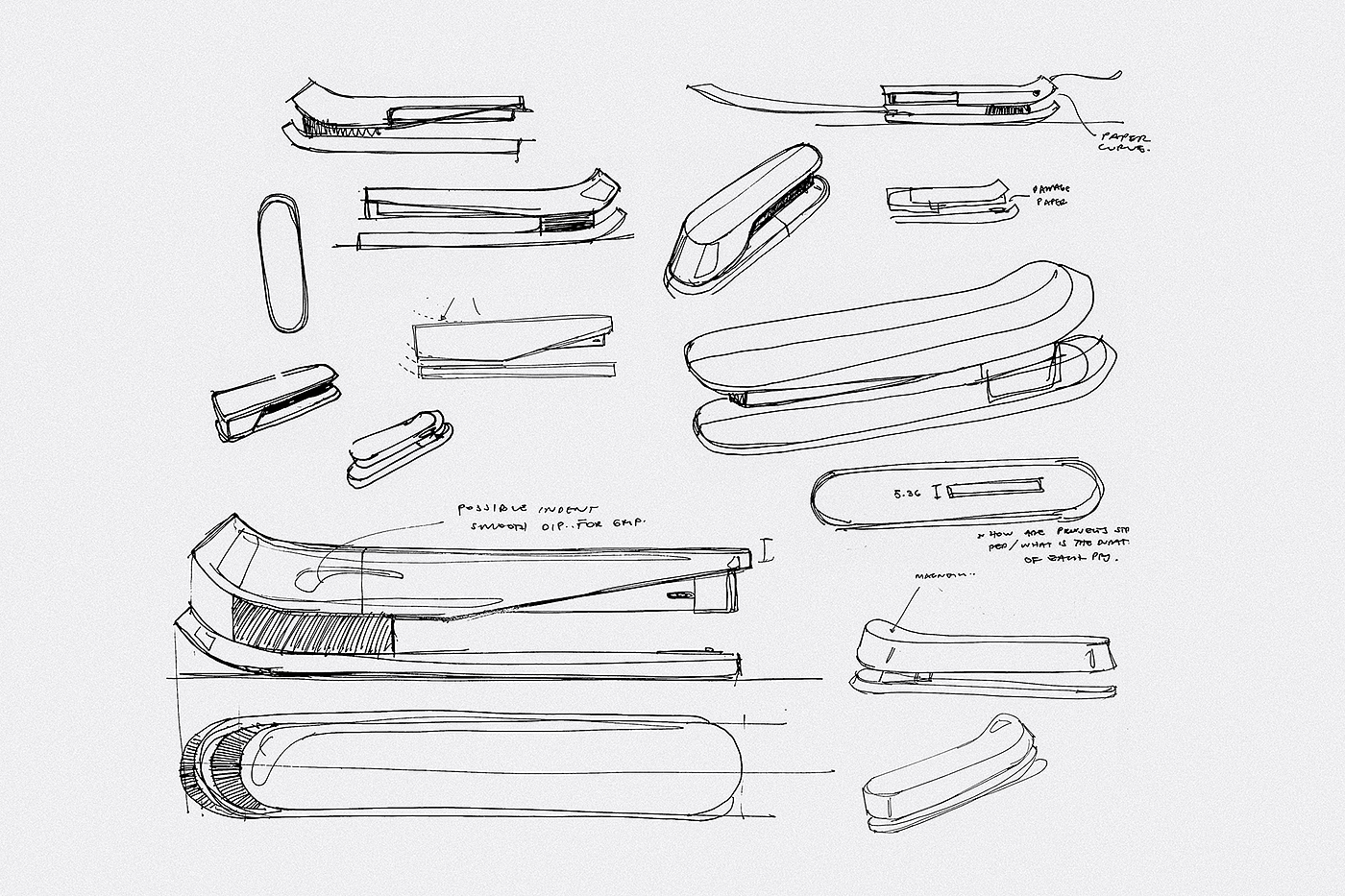 modern stylish，Bionics Design ，White minimalist，to work in an office，Office stationery，Stationery design，Stapler design，