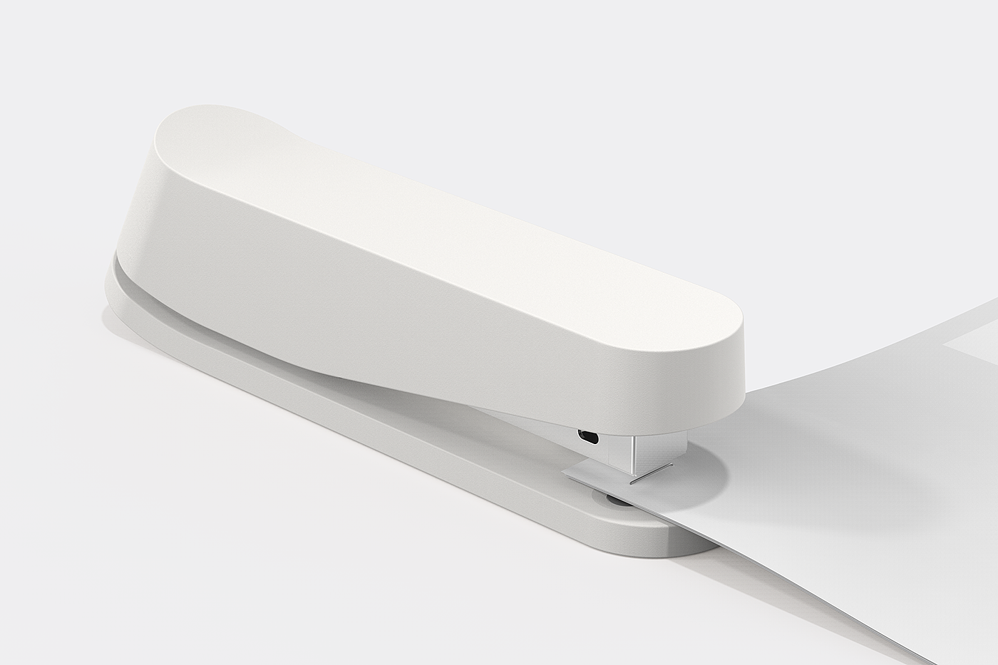 modern stylish，Bionics Design ，White minimalist，to work in an office，Office stationery，Stationery design，Stapler design，