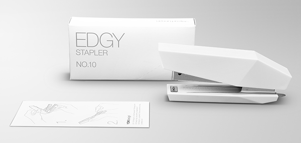 modern stylish，Bionics Design ，White minimalist，to work in an office，Office stationery，Stationery design，Stapler design，