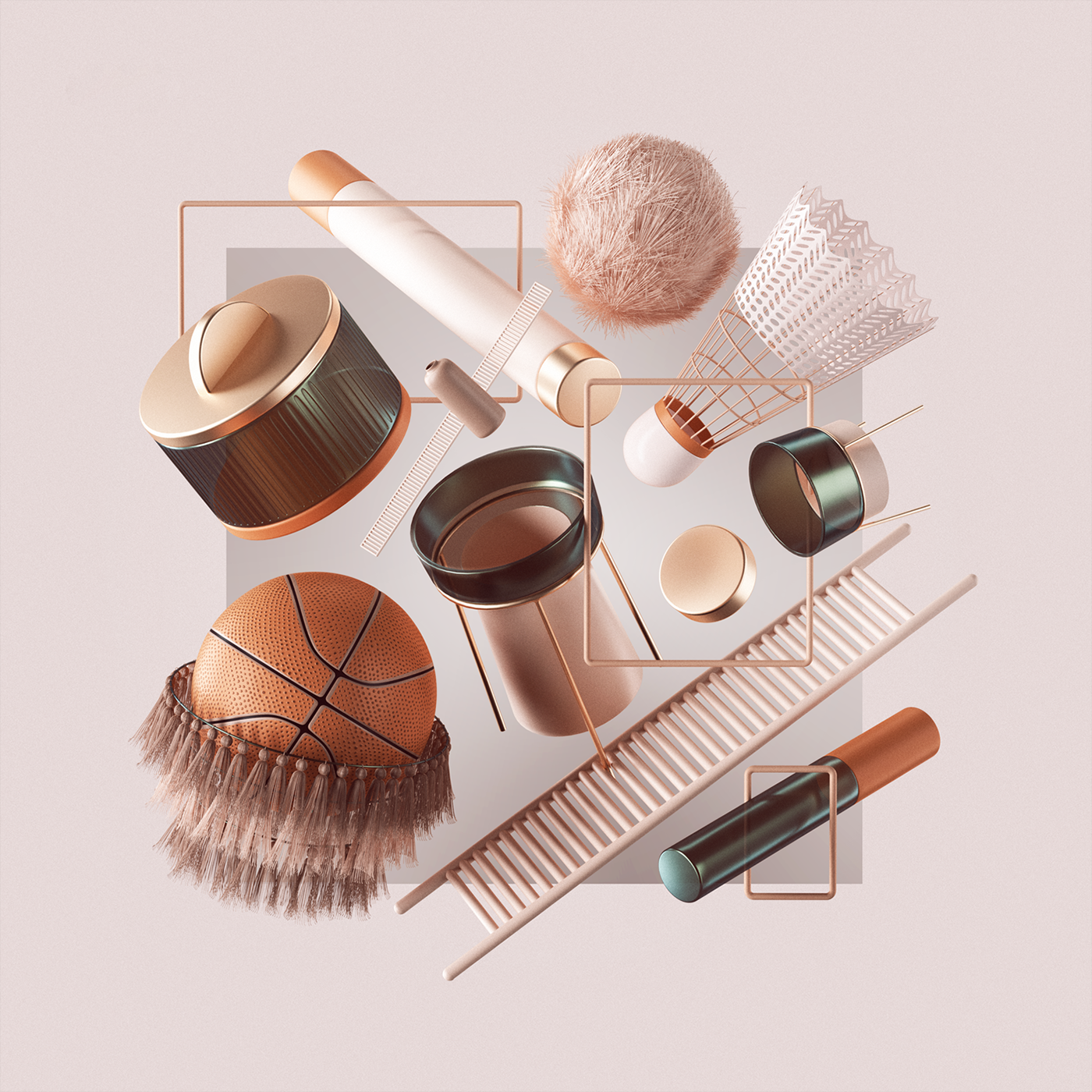 Peter Tarka，illustration，Art，c4d，