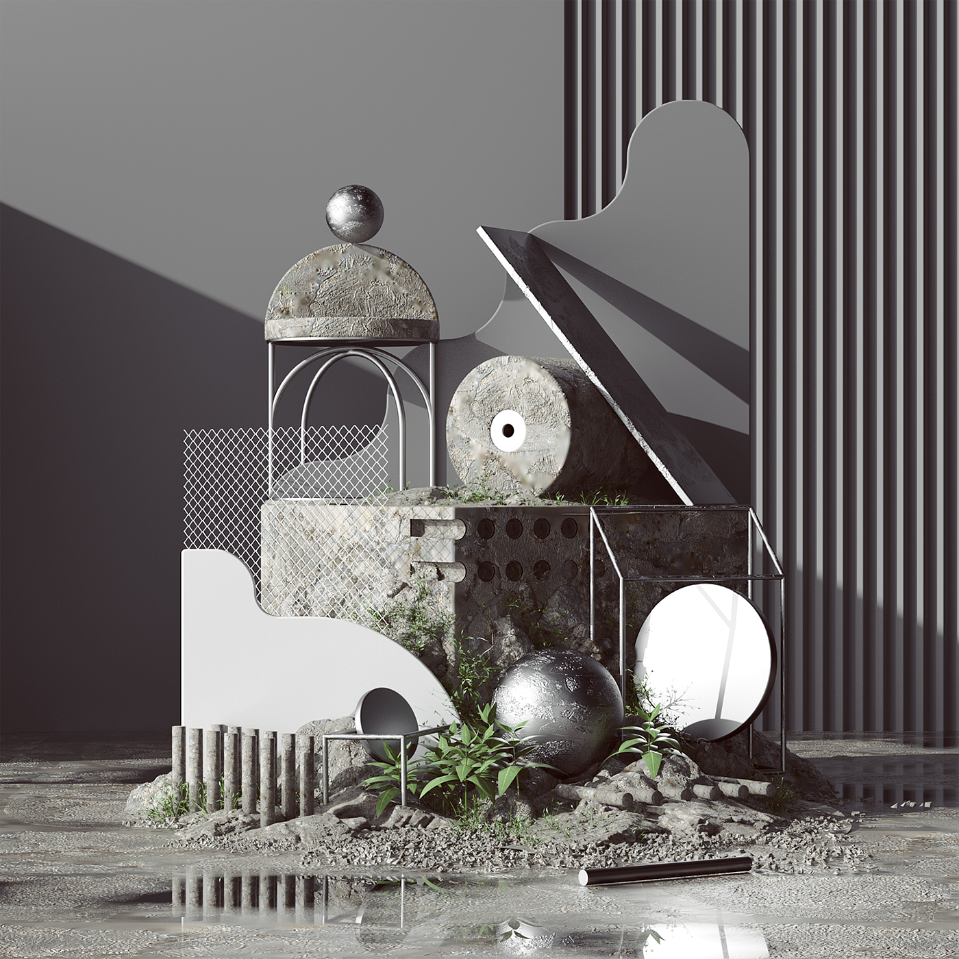 Peter Tarka，illustration，Art，c4d，