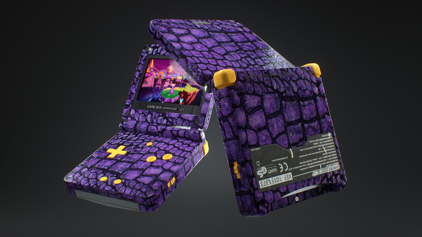 recreational machines，PSP，GAME BOY，cgi，Alexandre Guere，