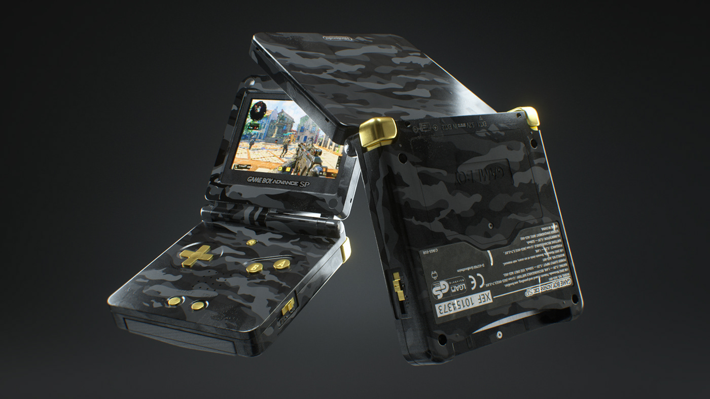 recreational machines，PSP，GAME BOY，cgi，Alexandre Guere，