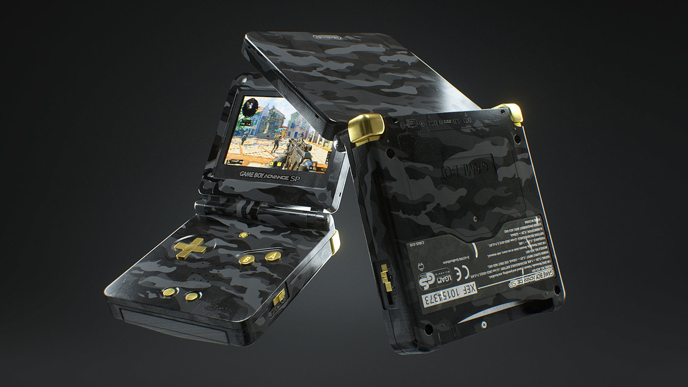 recreational machines，PSP，GAME BOY，cgi，Alexandre Guere，