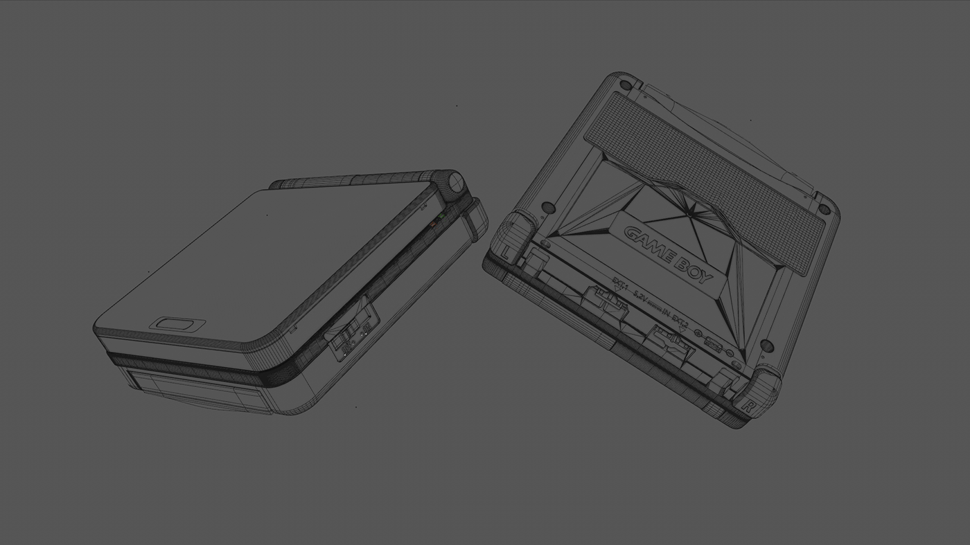 recreational machines，PSP，GAME BOY，cgi，Alexandre Guere，