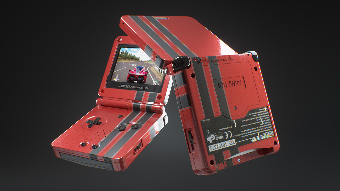 recreational machines，PSP，GAME BOY，cgi，Alexandre Guere，