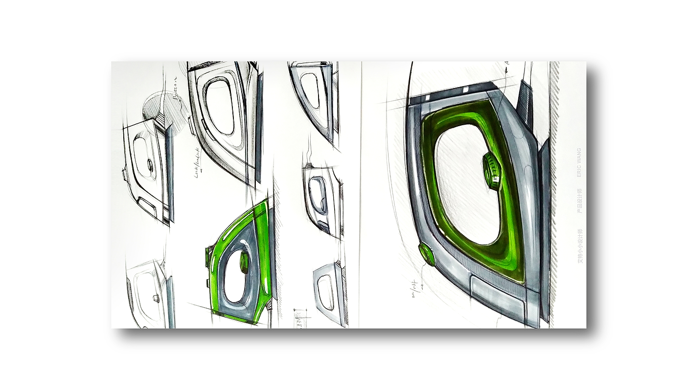 Hand drawn，Household appliances，man-machine，marker pen，Modeling deliberation，