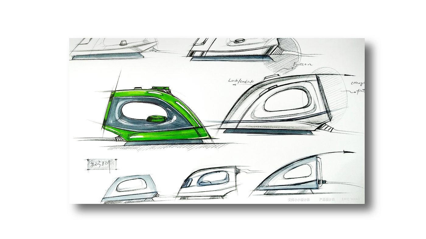 Hand drawn，Household appliances，man-machine，marker pen，Modeling deliberation，