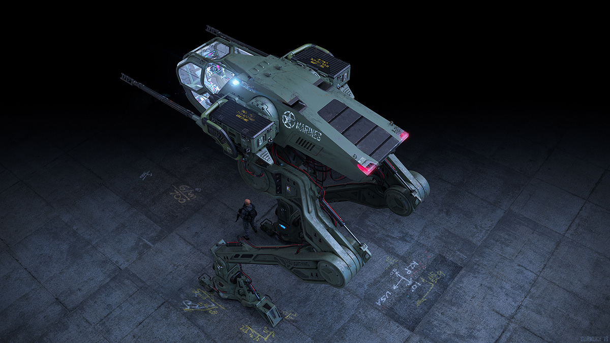 industrial design，model design ，Driverless machinery，X-35 LIGHTNING，