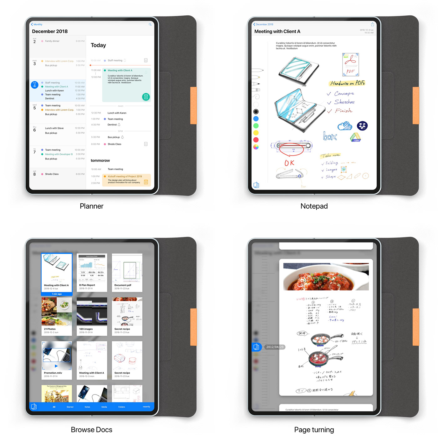 éf NOTE，fold，computer，Flat，Kizuku Kitada，