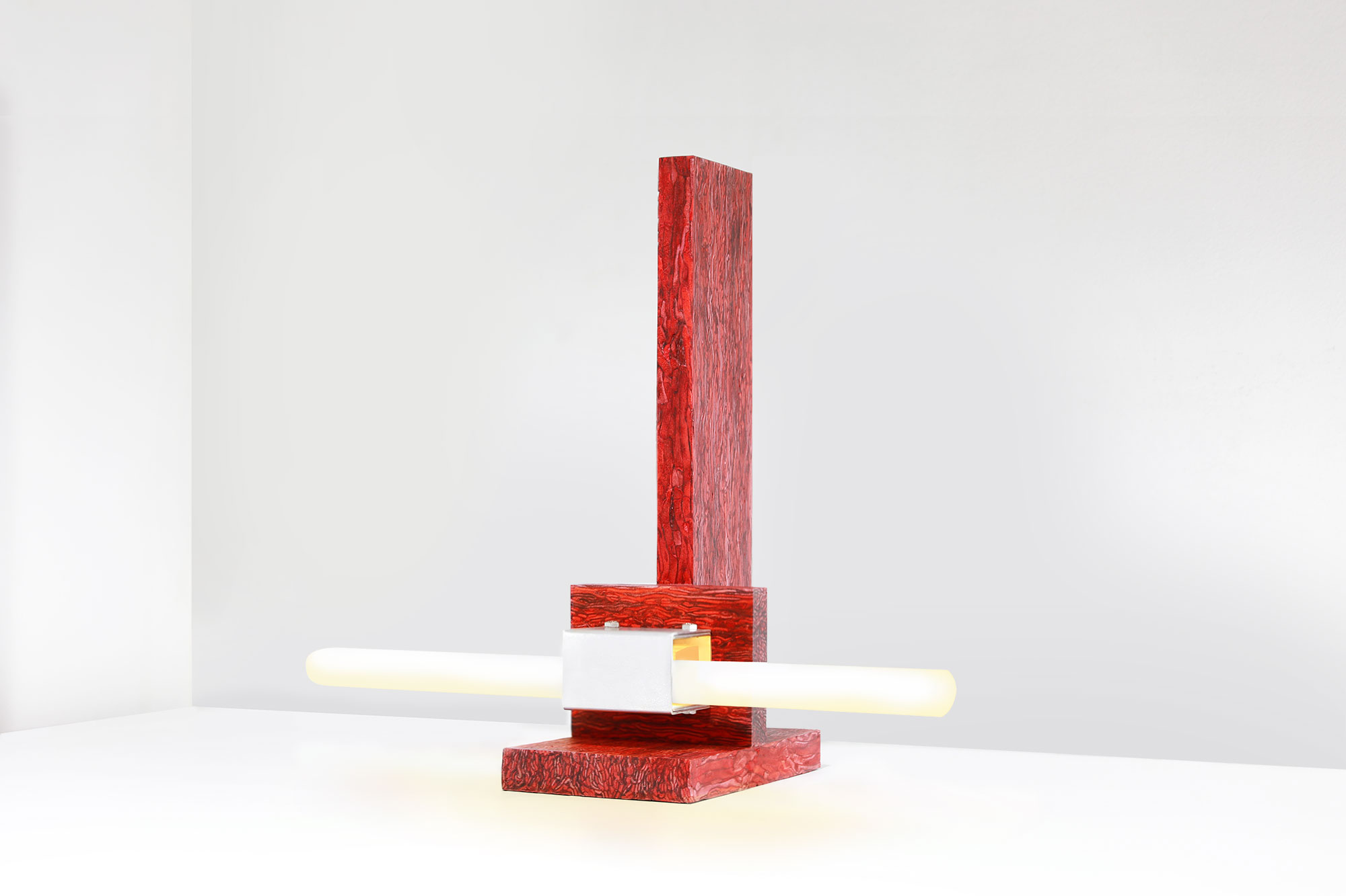 Floor lamp，Metal marble，Material innovation，Creative design，Line geometry，Minimalist geometry，Table lamp design，Lamp design，