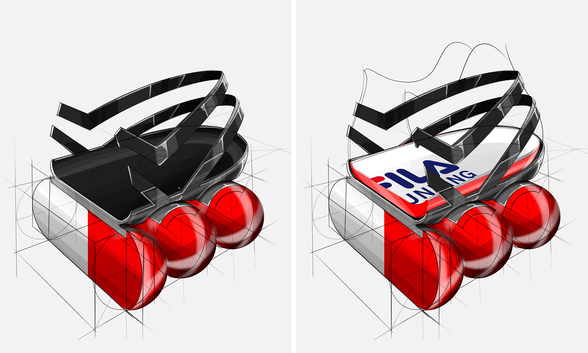 capsule，Running shoes，Row，