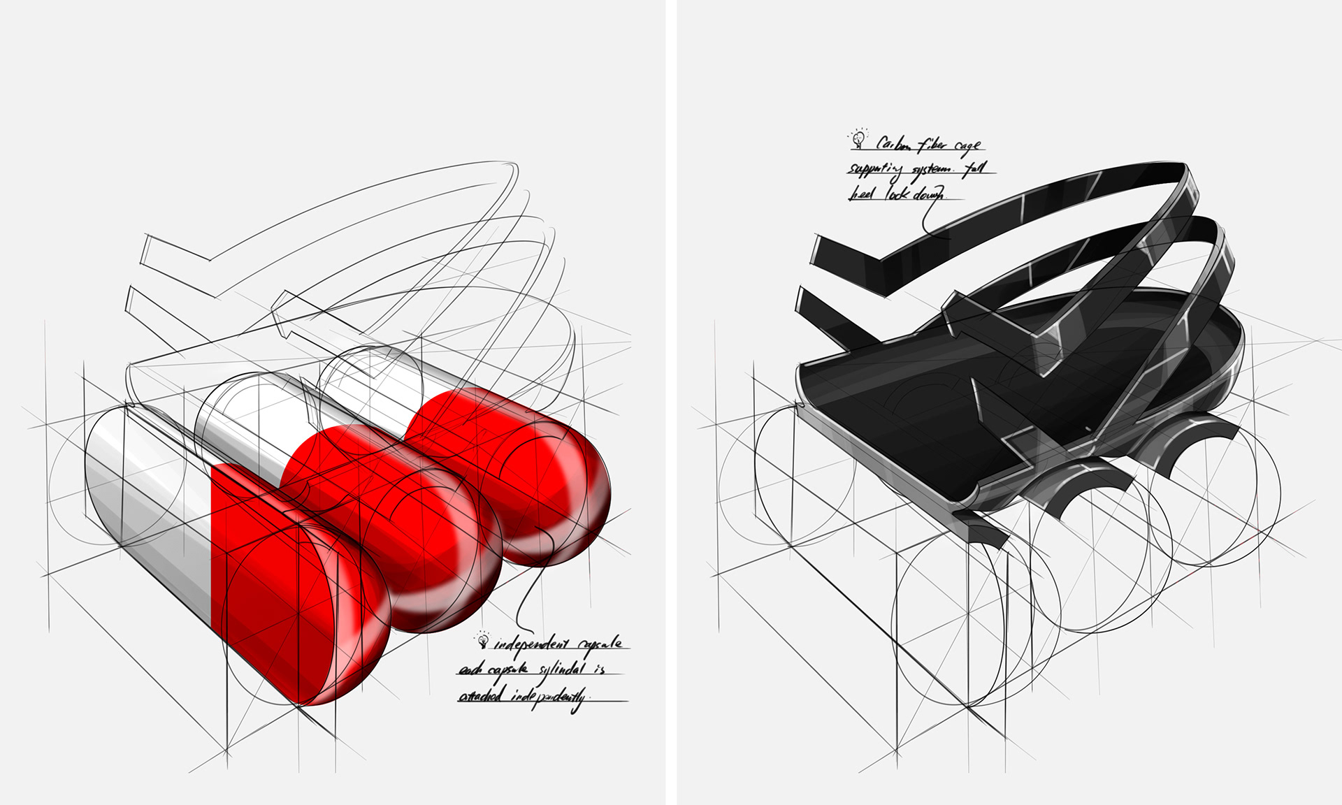 capsule，Running shoes，Row，