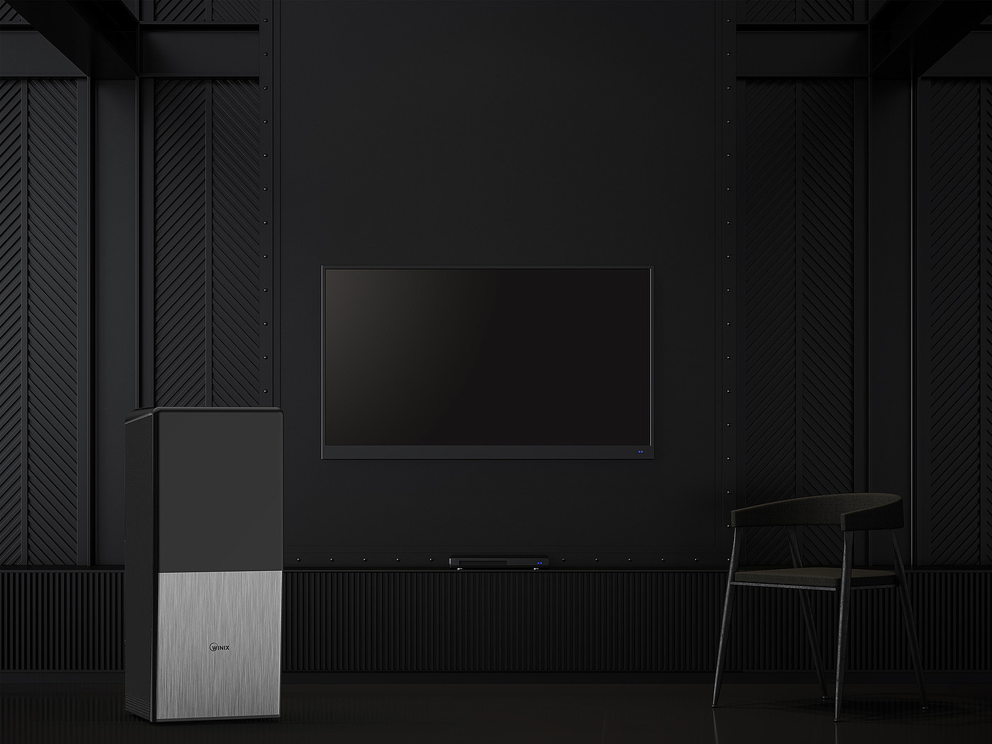 WINIX BlackCube，purifier，Cool black，