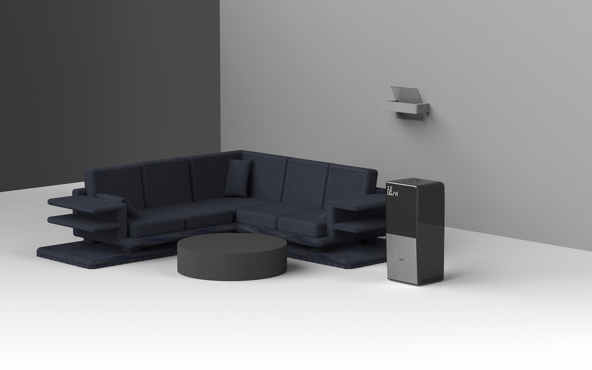 WINIX BlackCube，purifier，Cool black，