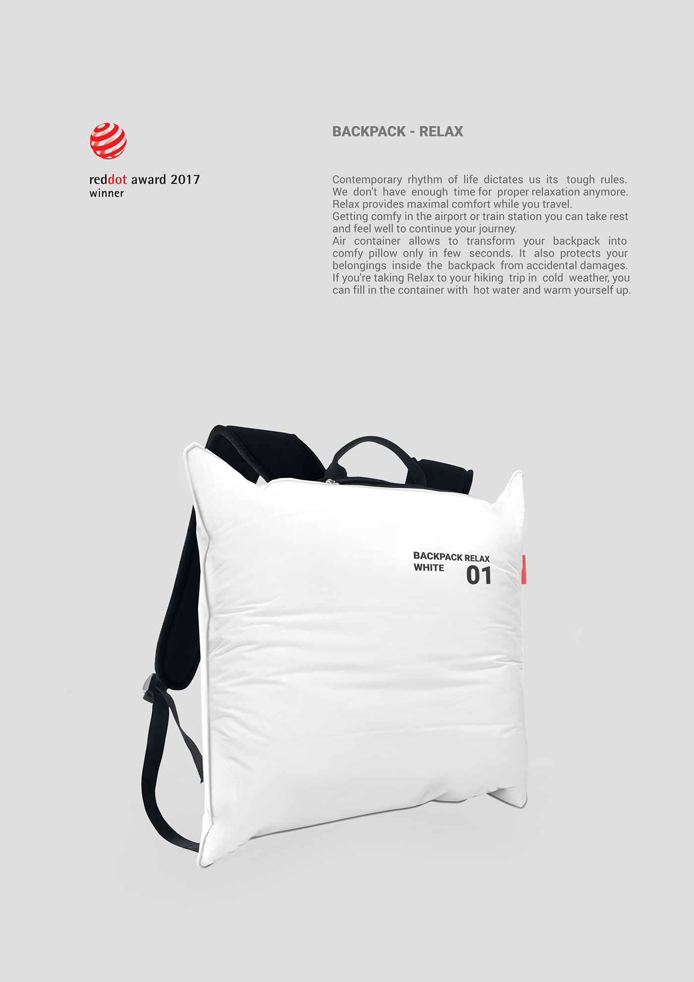Red dot works，pillow，knapsack，