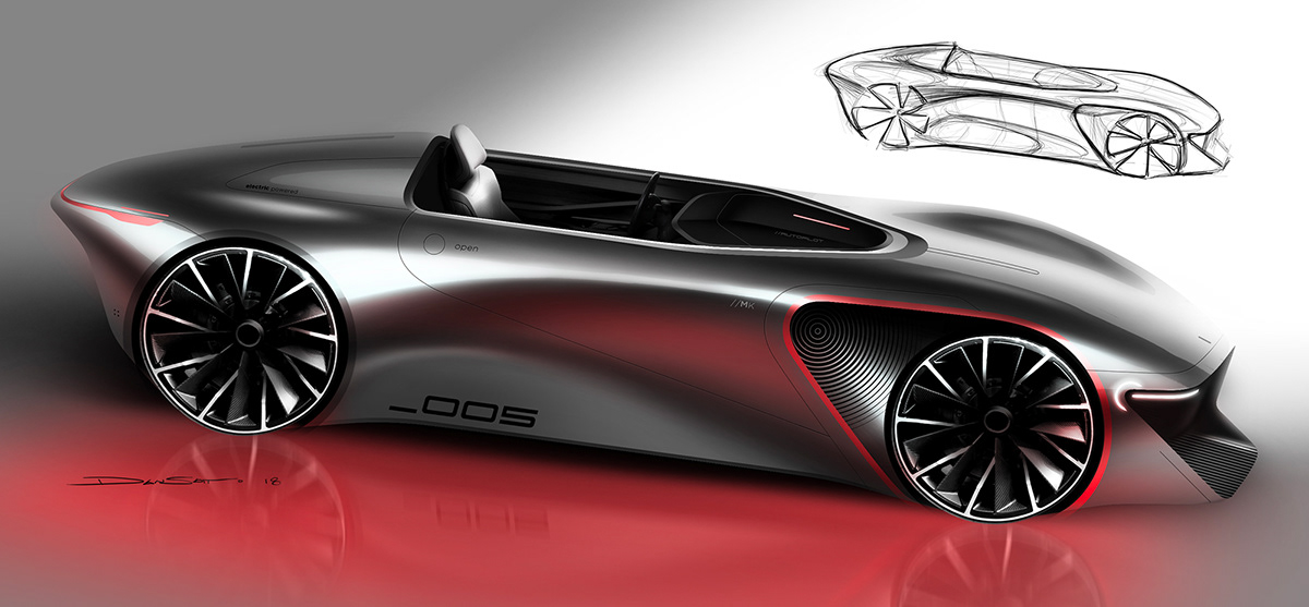 Hand drawn car，vehicle，industrial design，manuscript，