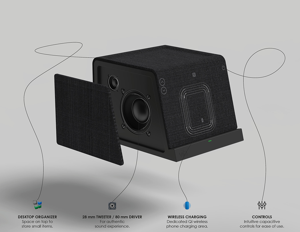 stockholm，loudspeaker box，multi-function，Three in one，Digital，