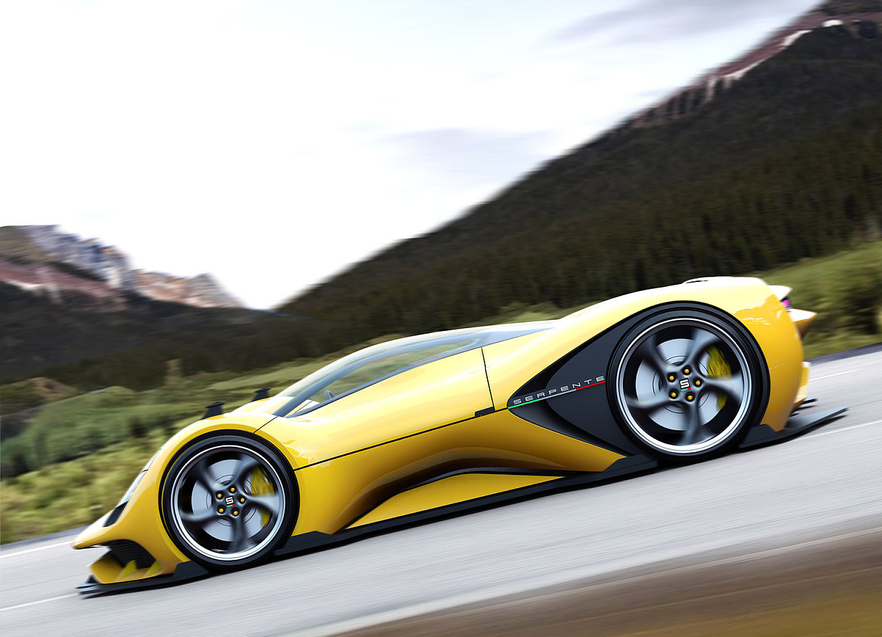 Serpente GT，Sports car，vehicle，conceptual design，