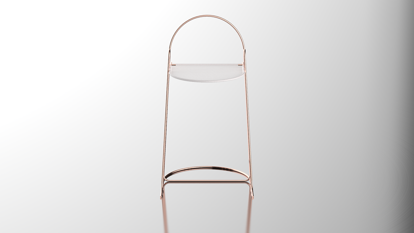 AGREE，Minimalist，Metal，chair，