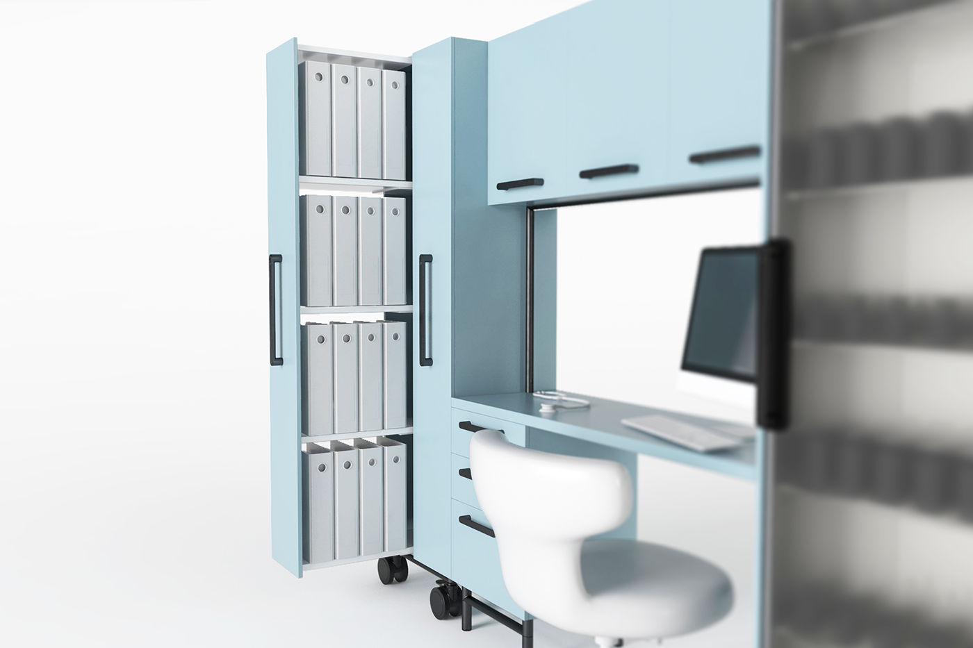 Fuhua Wang，HANDIOT.，furniture，cabinet，charge，to work in an office，