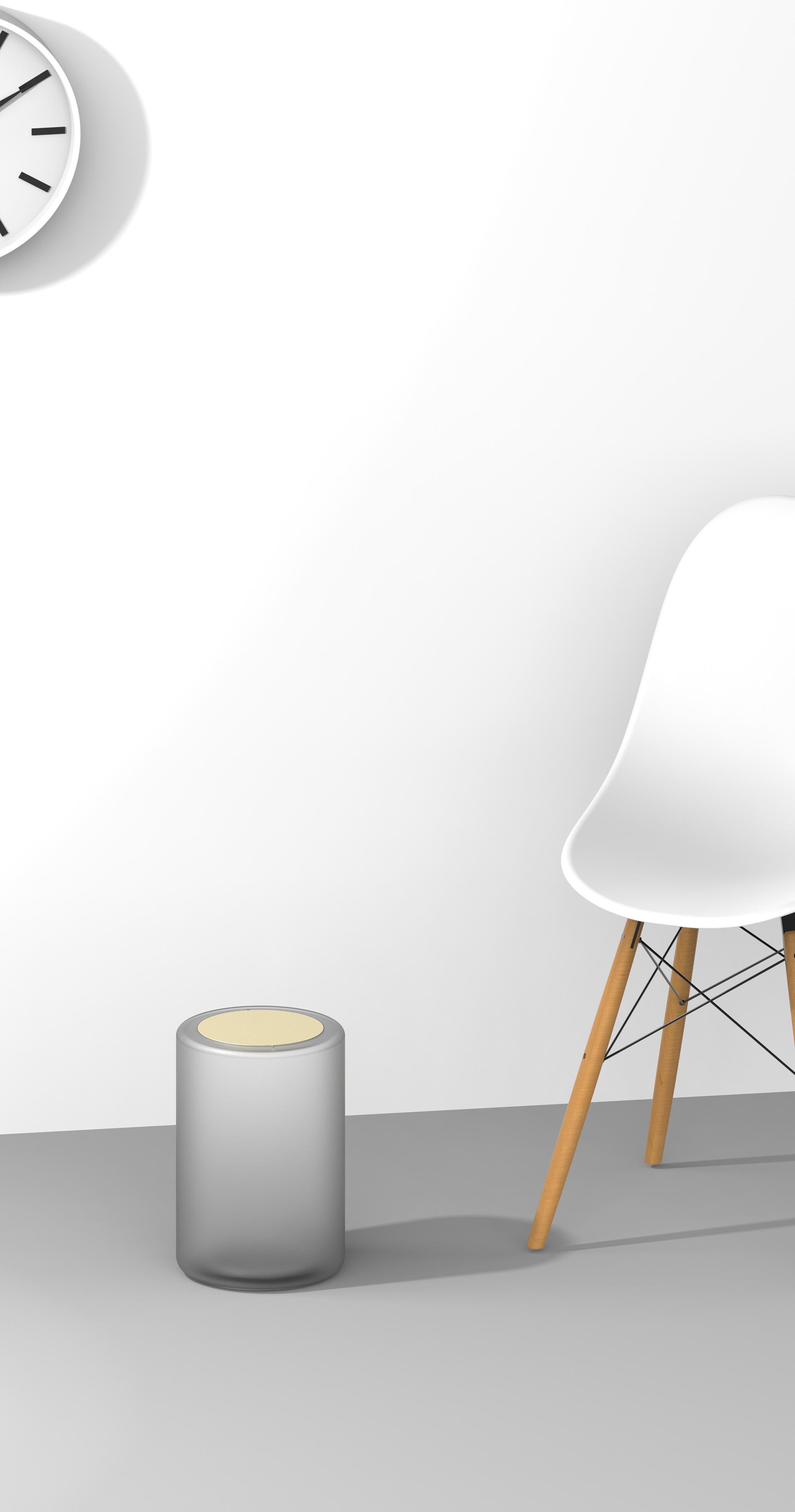 transparent，Plastic，trash can，