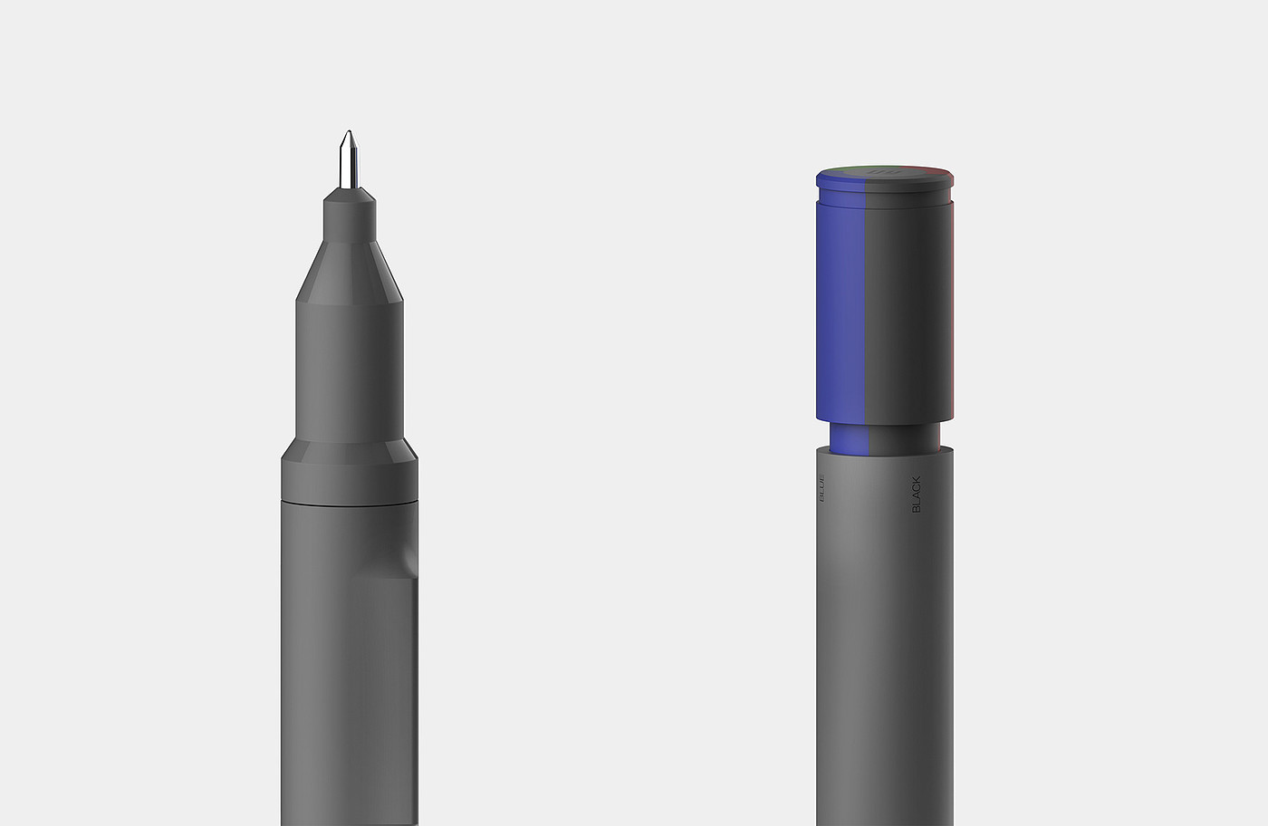 black，ball pen，MISSILE.P，
