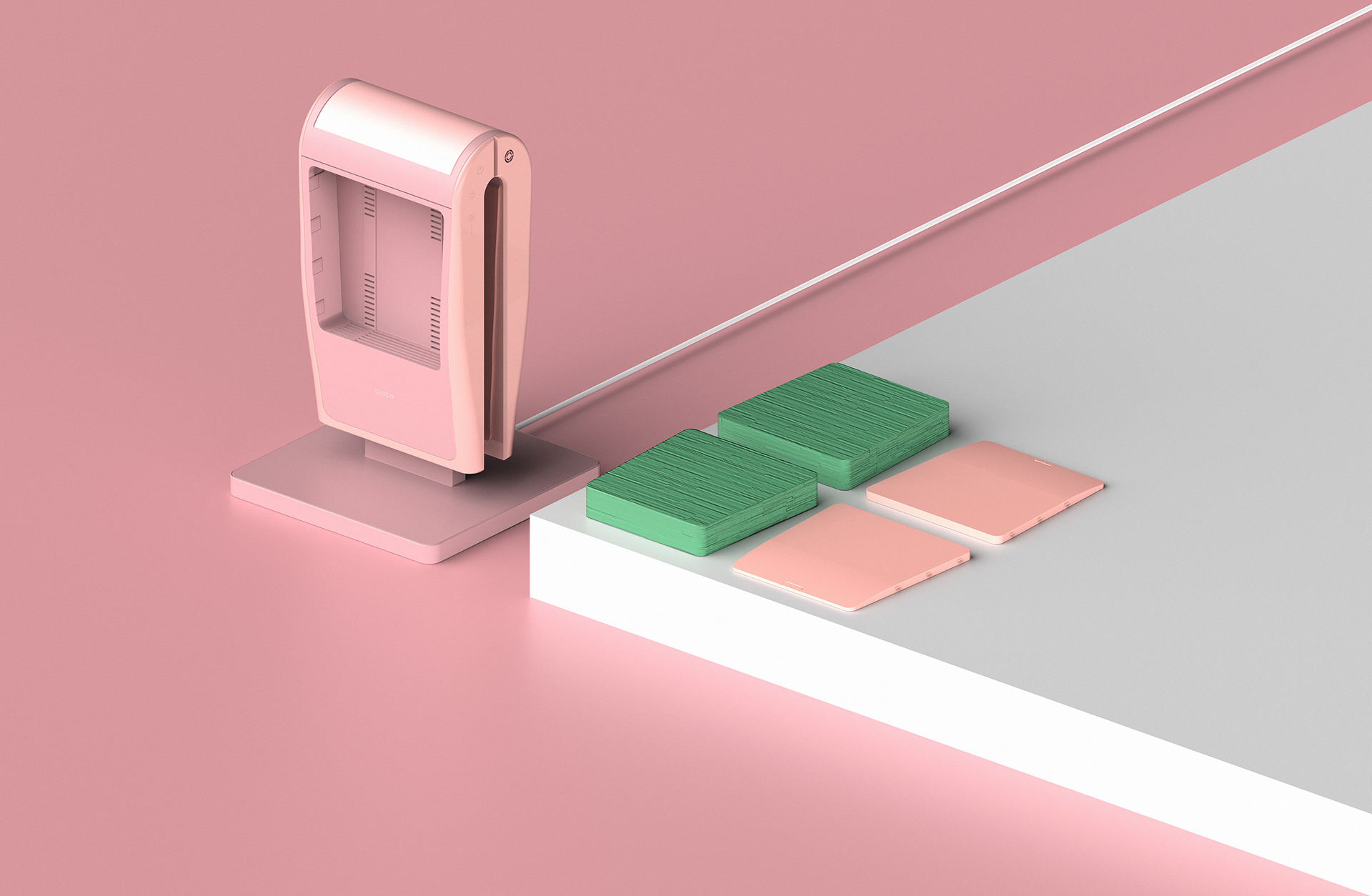 Portable，air cleaner，CLOZET，