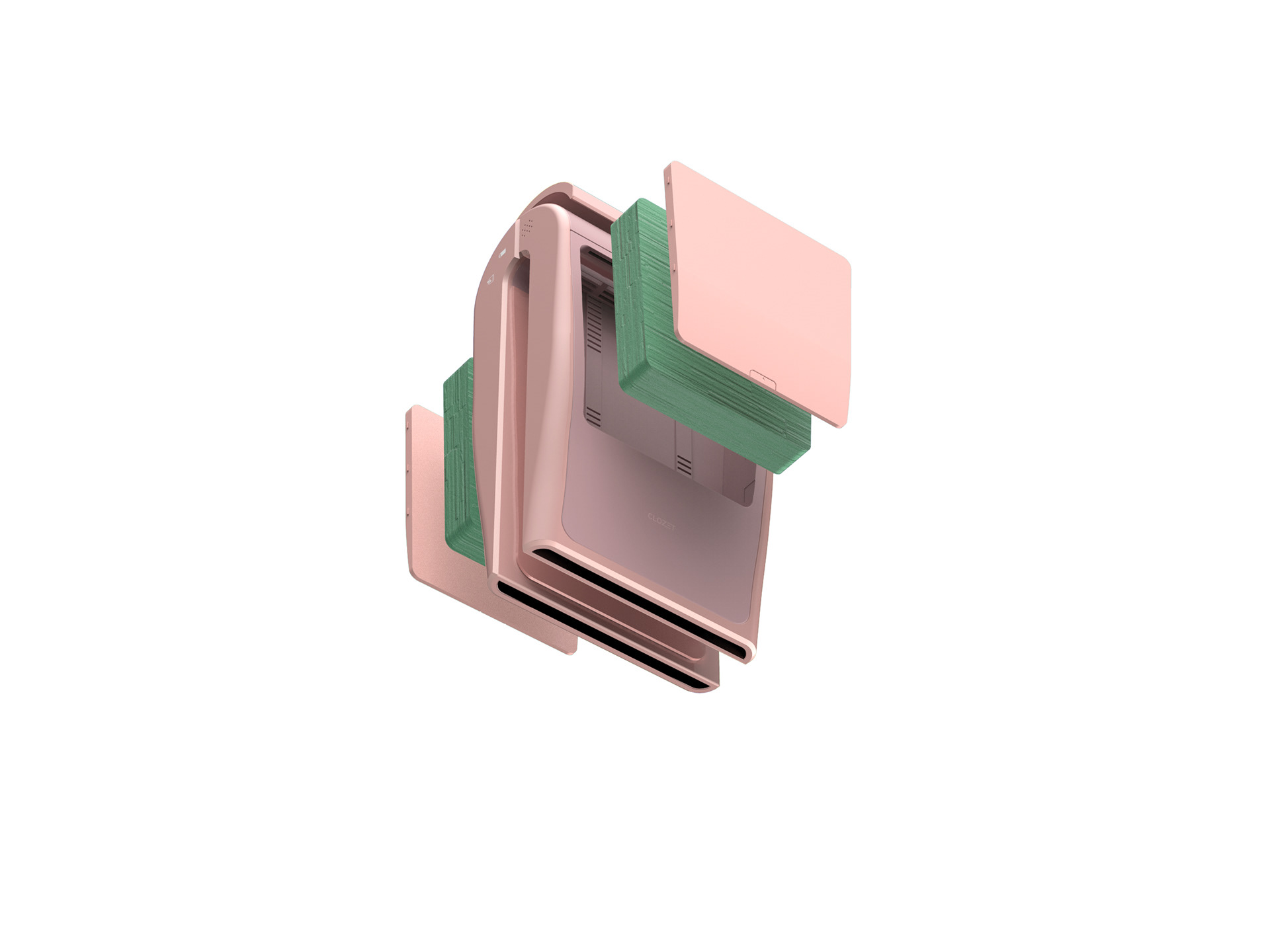 Portable，air cleaner，CLOZET，