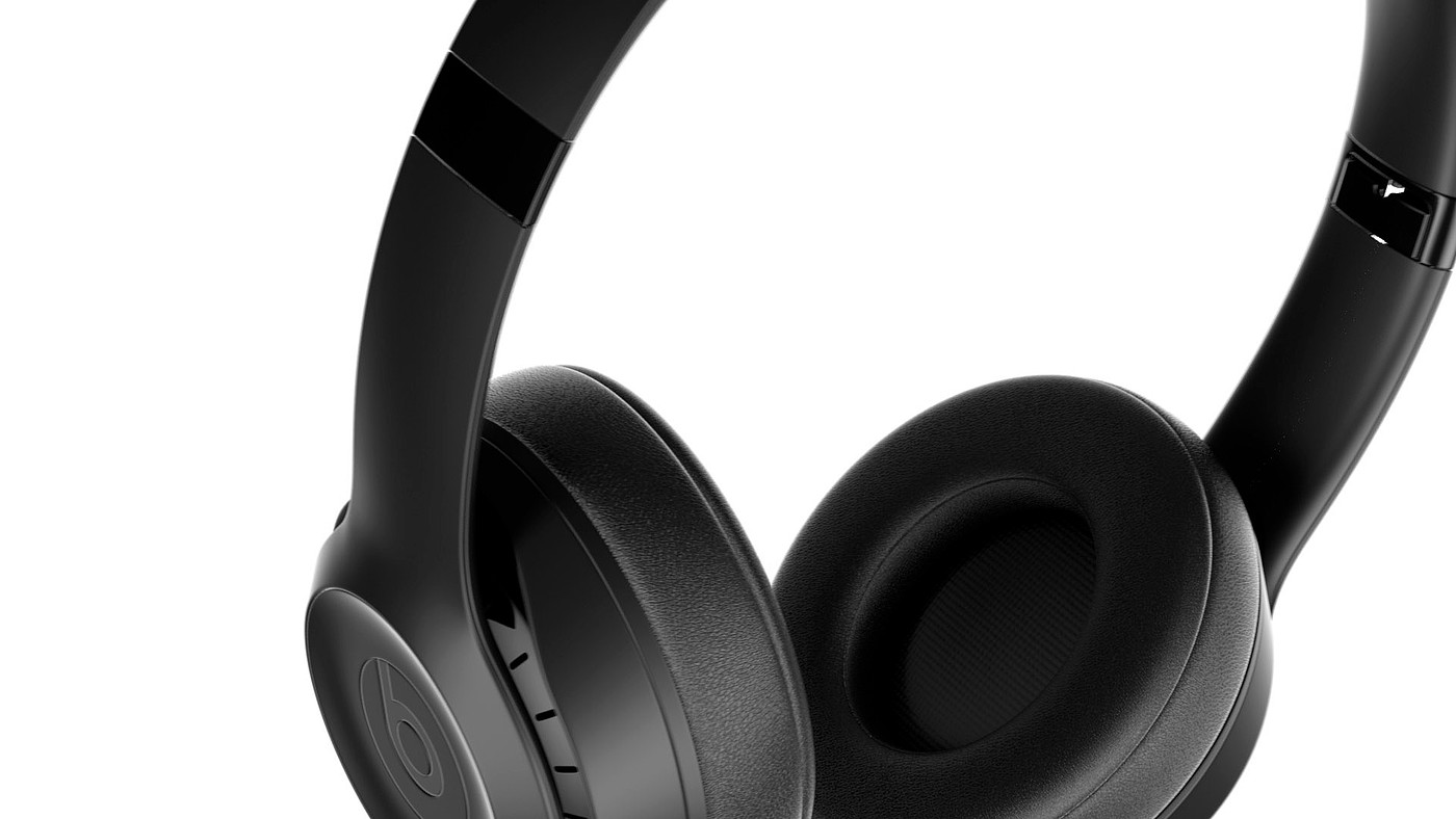 Beats Solo 3，headset，Digital，product design，three-dimensional model，