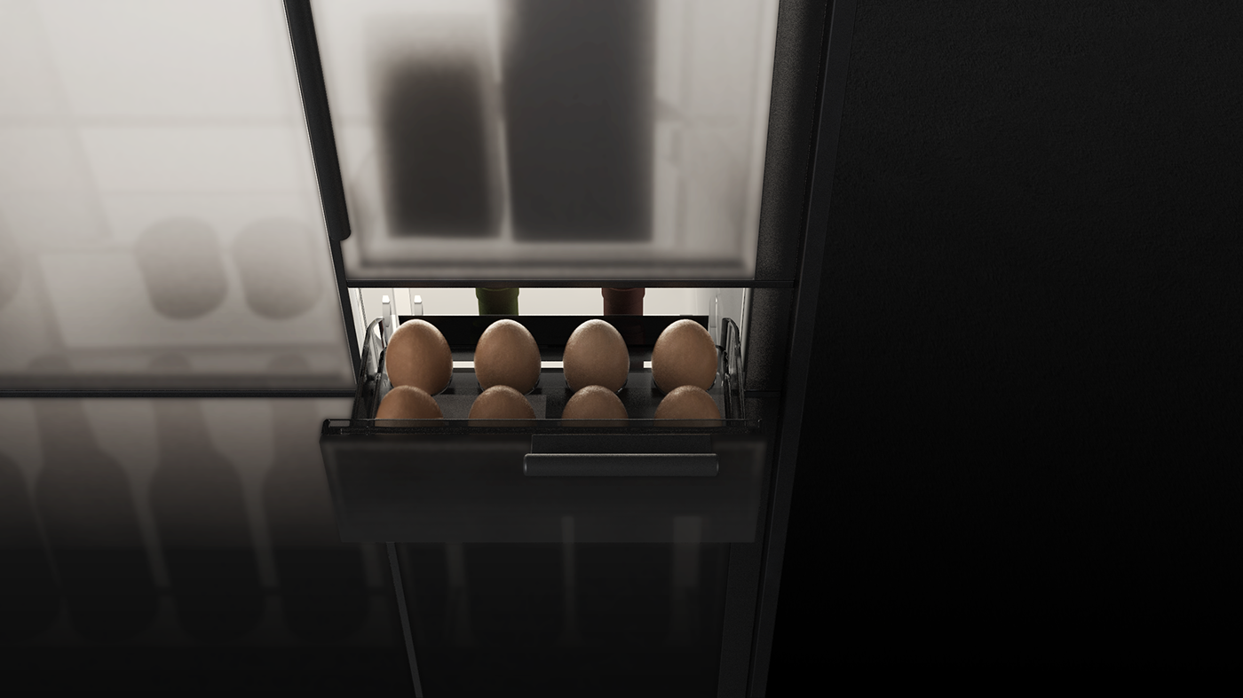 Refrigerator，Household appliances，Modern design，