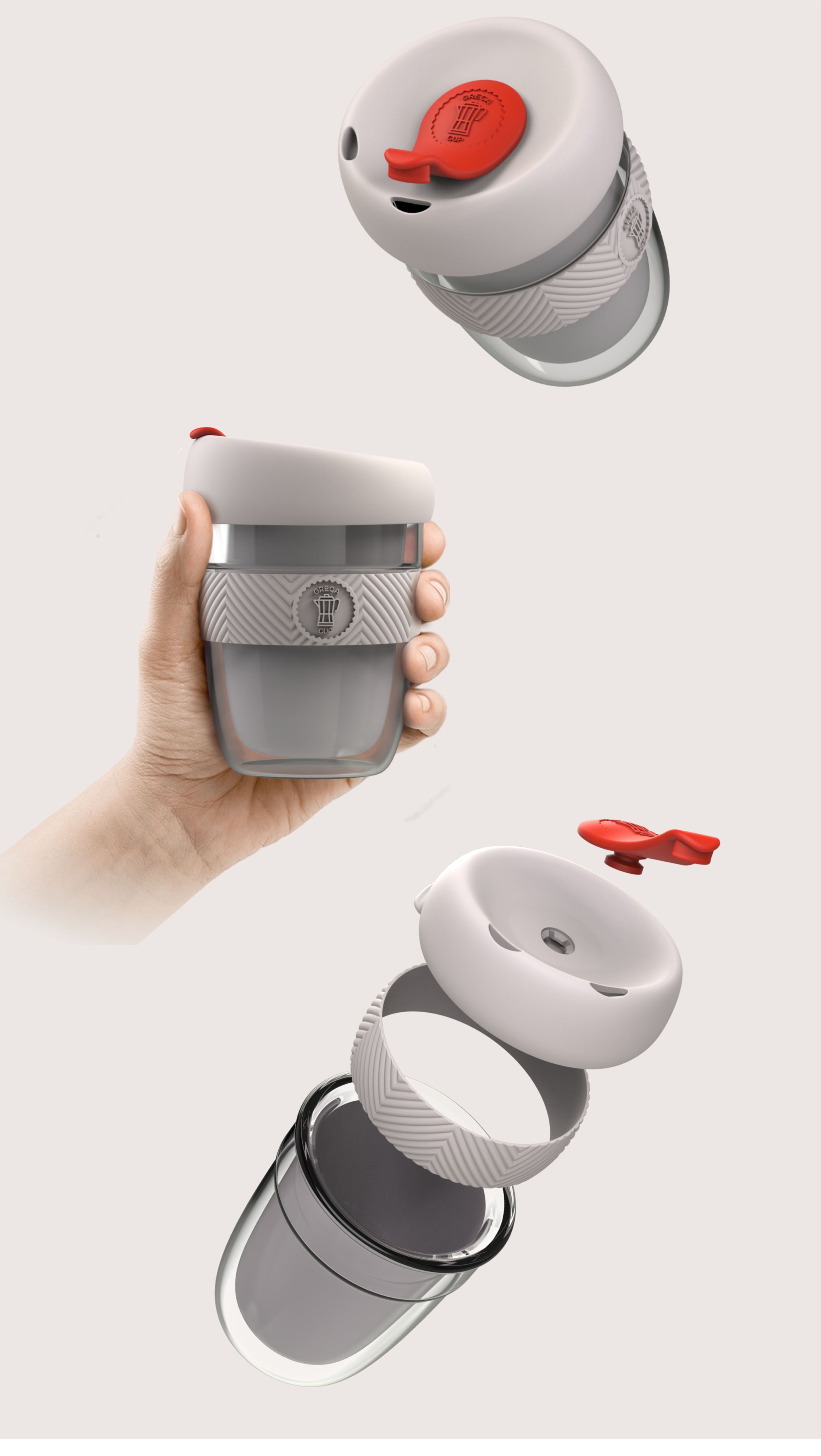 Portable，coffee cup，Greek，