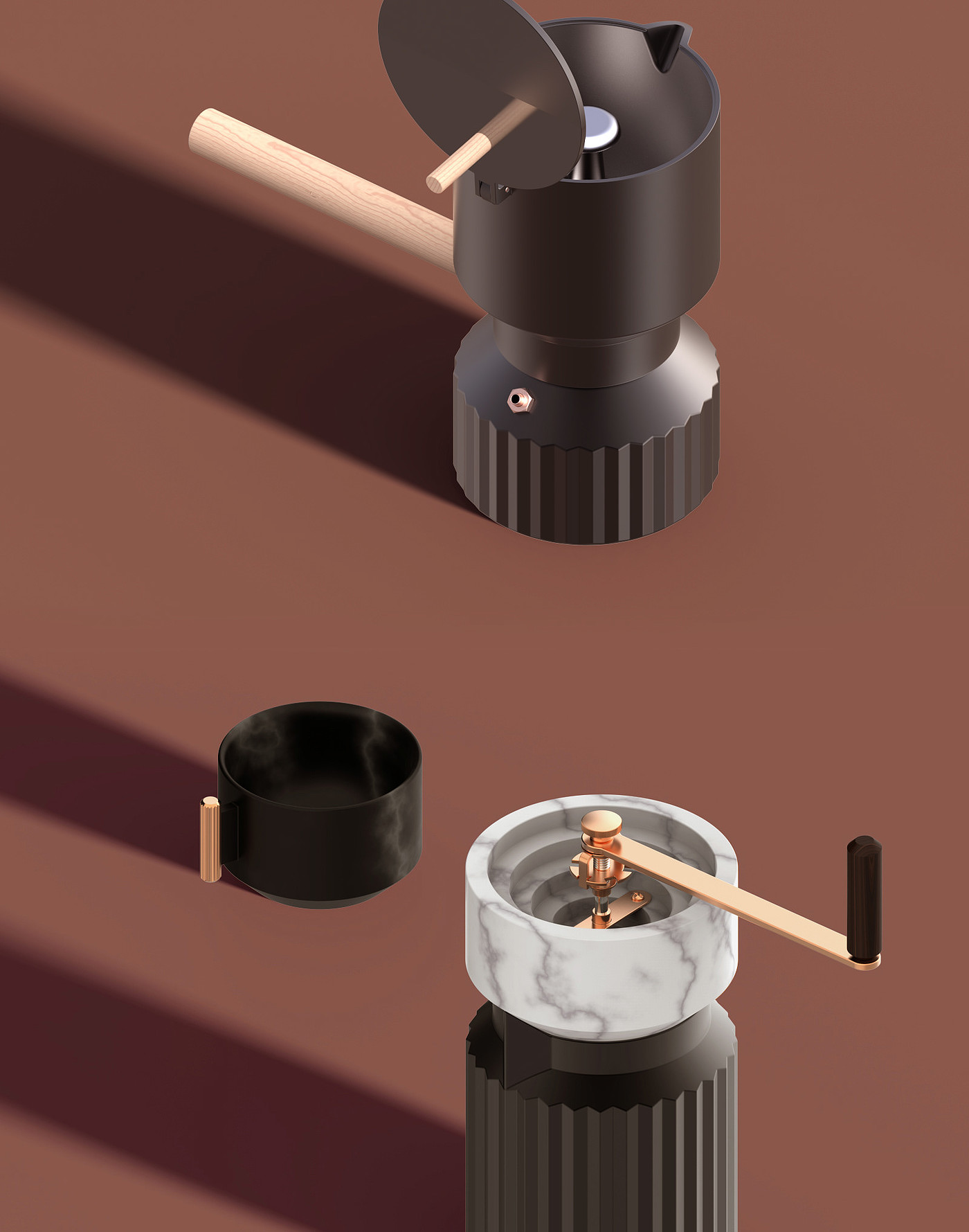 Grinding machine，Coffee，Suprematically，