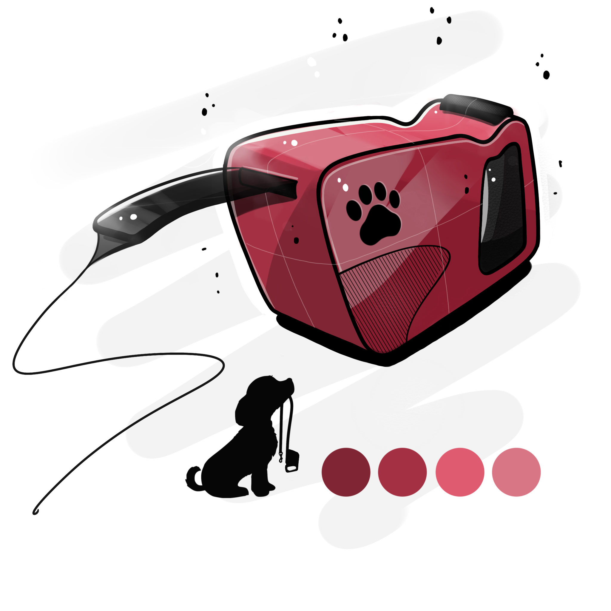 industrial design，Hand drawn，