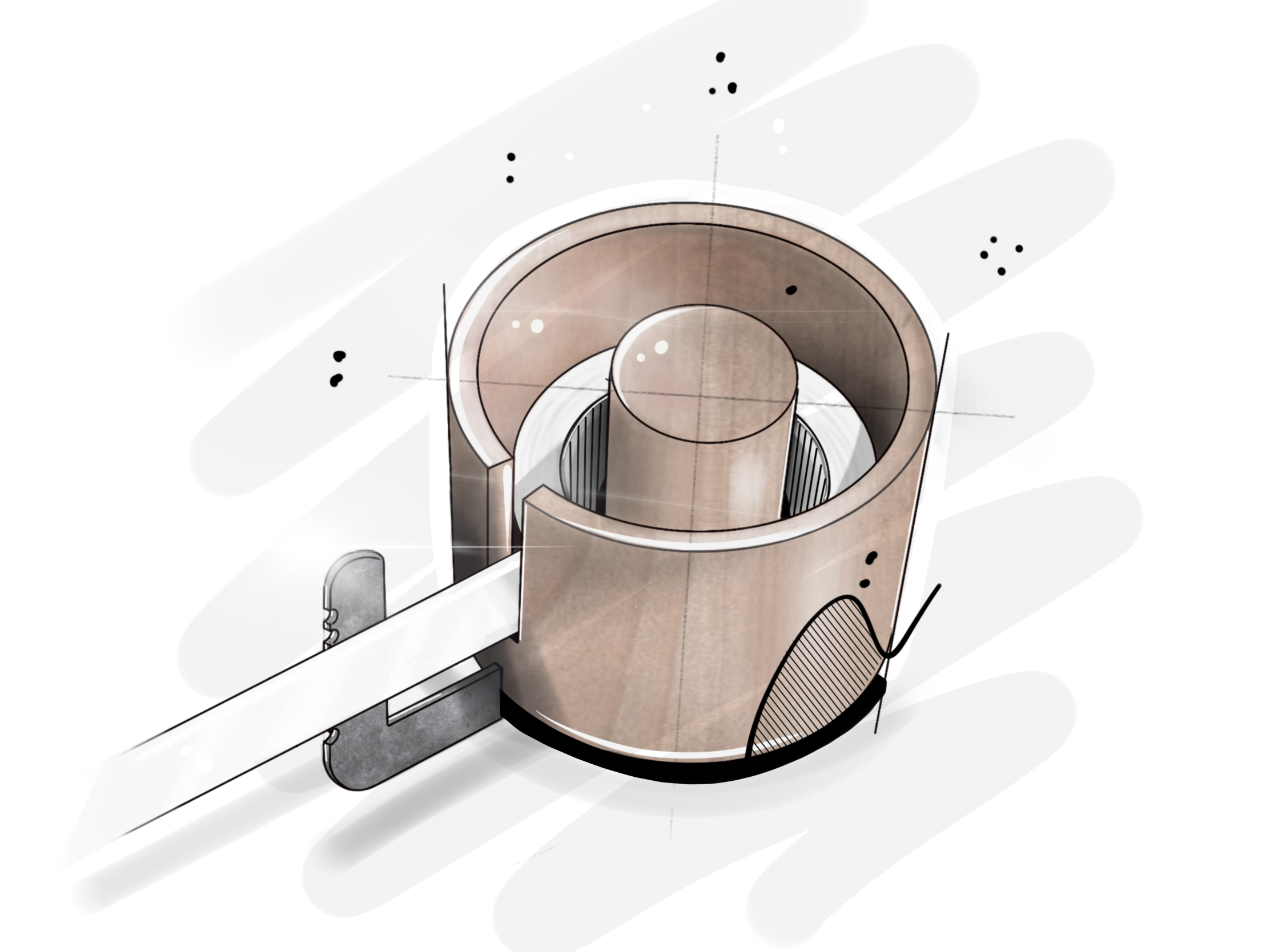 industrial design，Hand drawn，