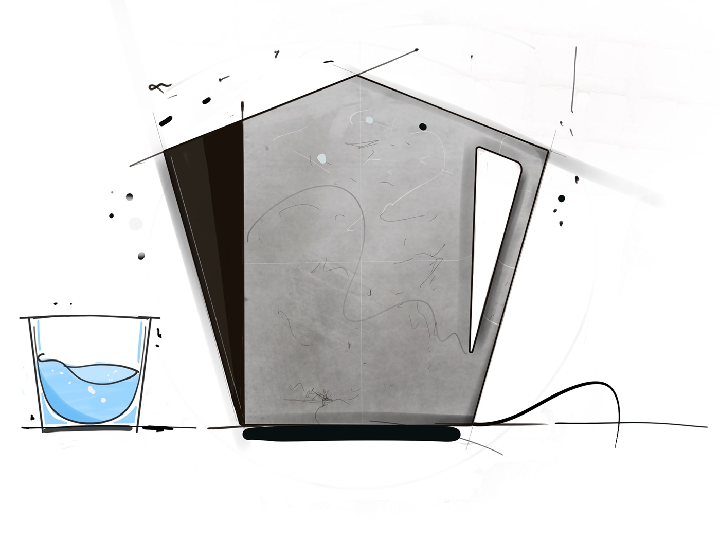 industrial design，Hand drawn，