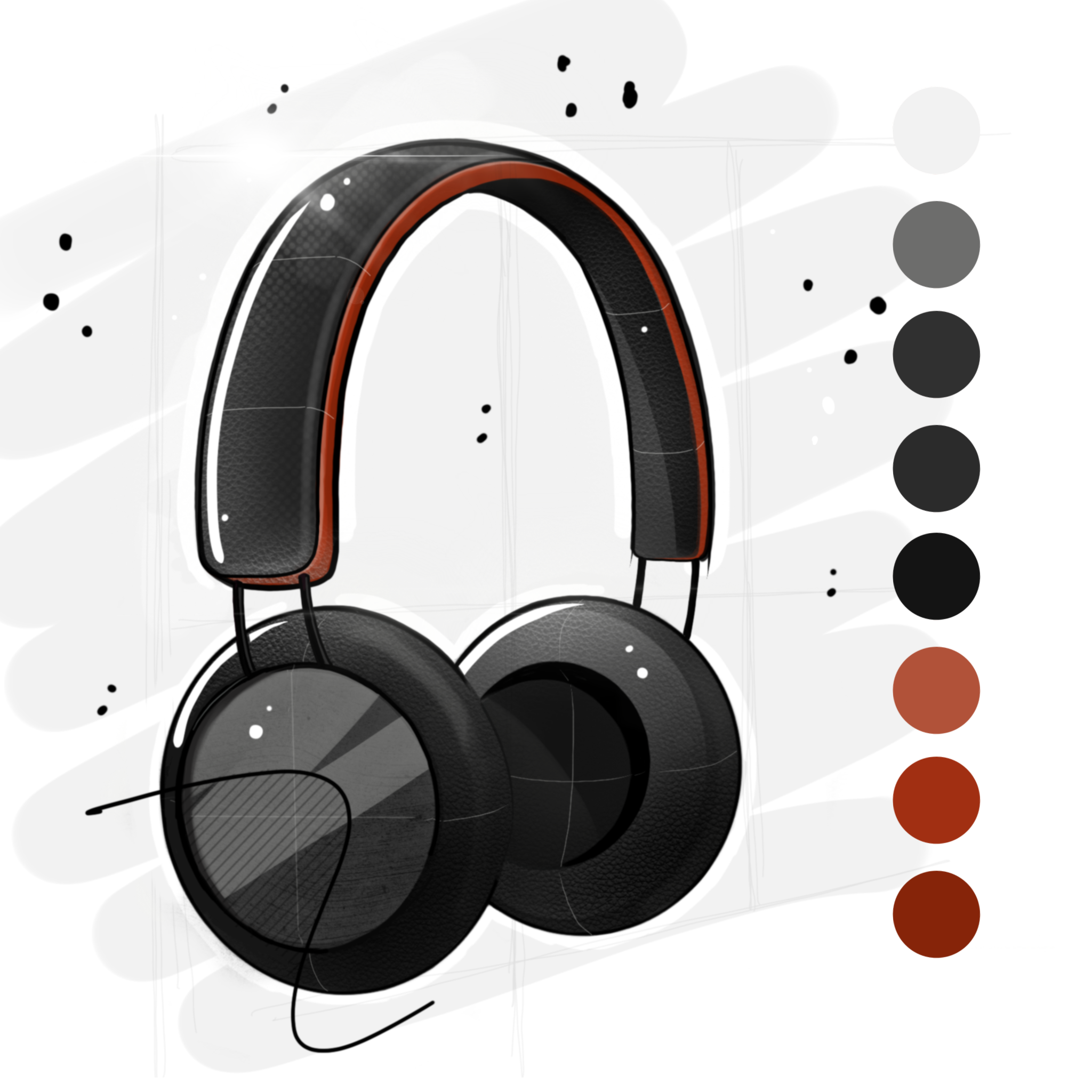 industrial design，Hand drawn，