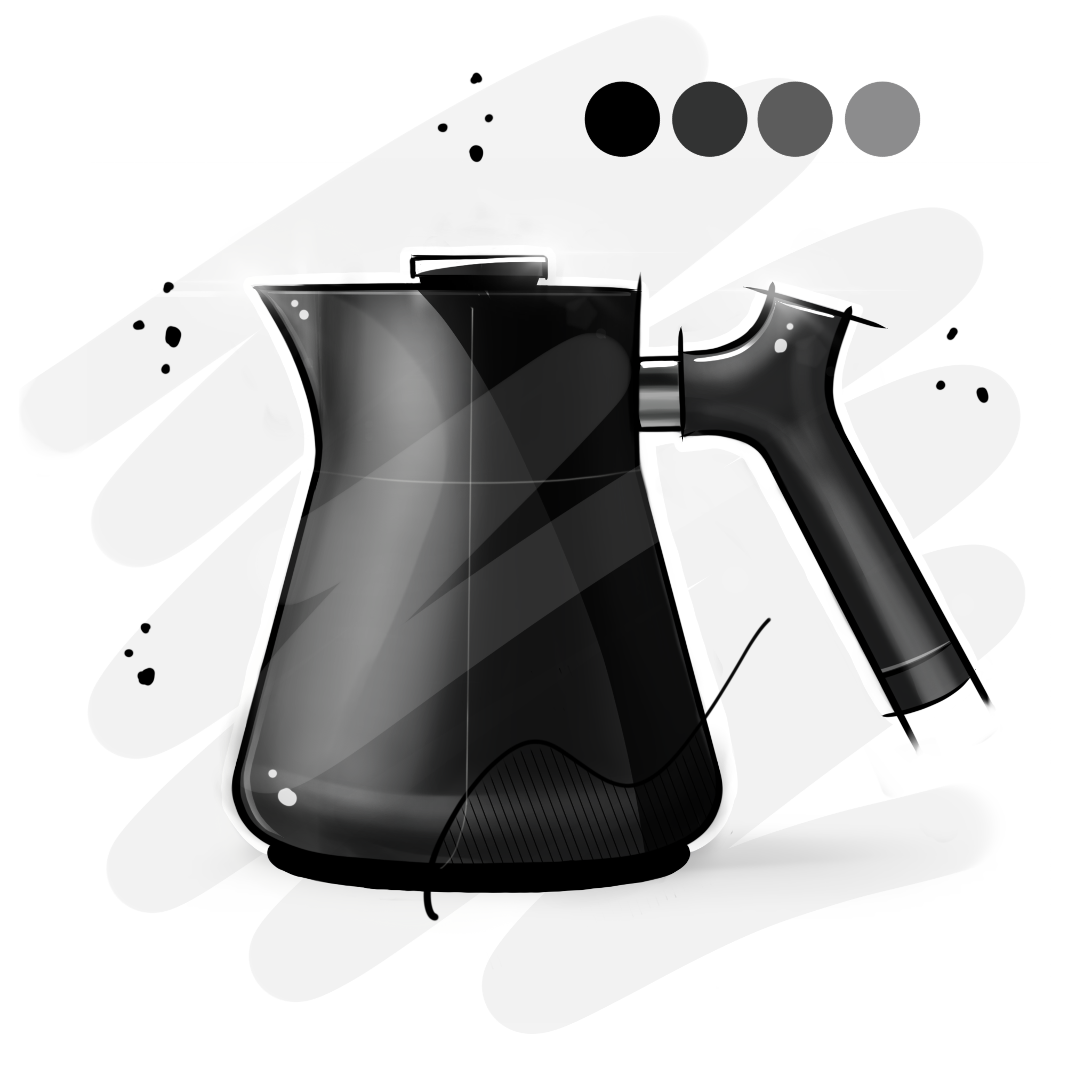 industrial design，Hand drawn，