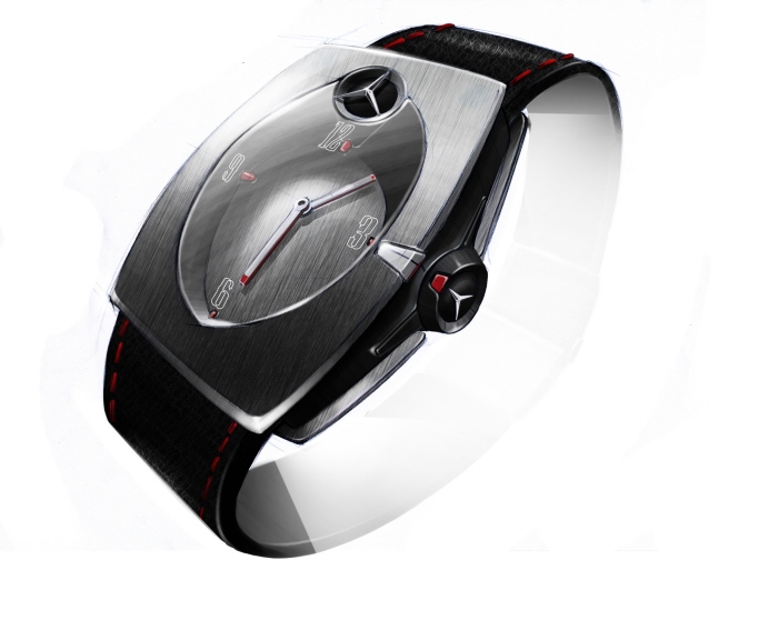 Wrist watch，conceptual design，Benz，Wristwatch，