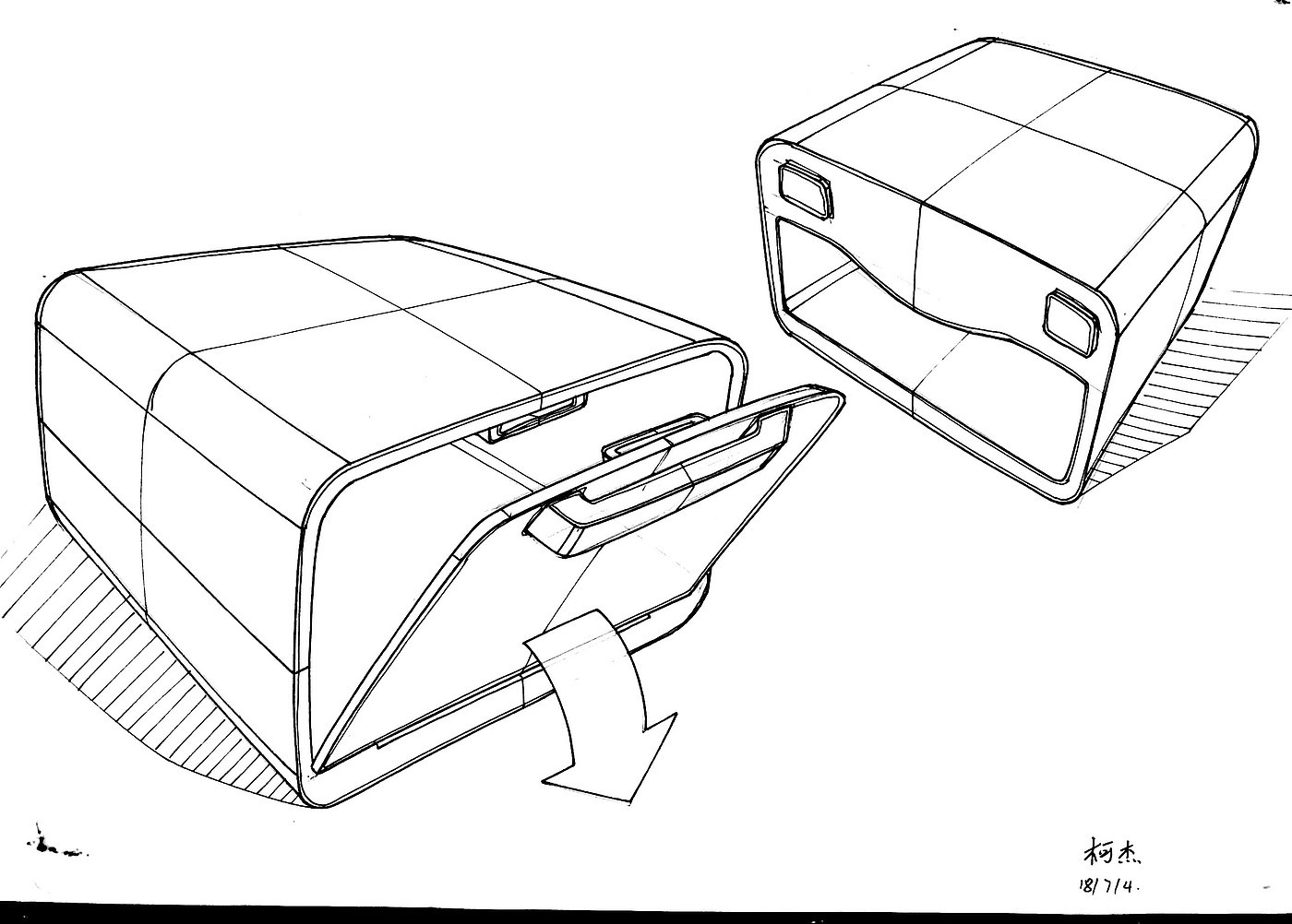 Hand drawn products，