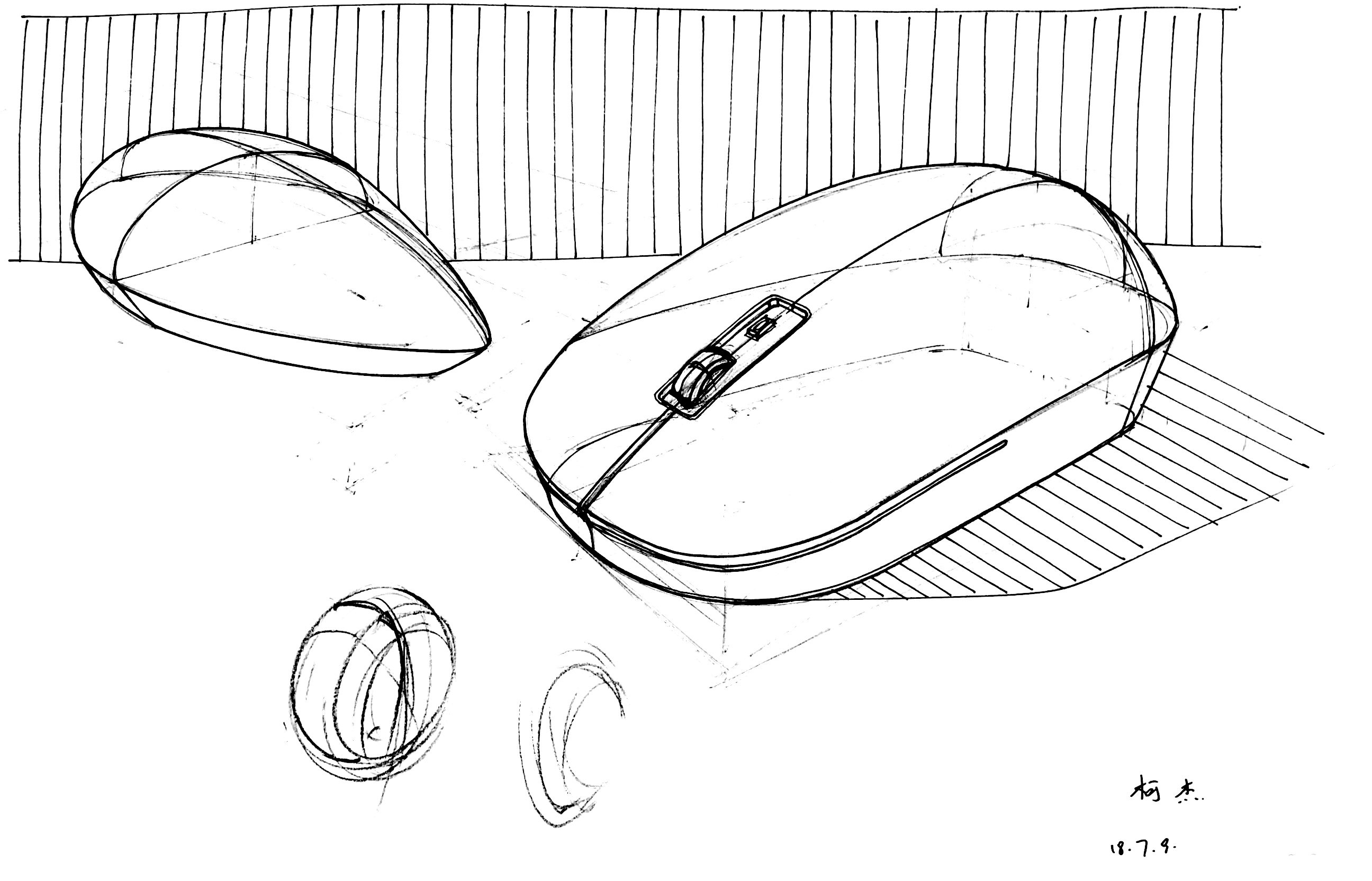 Hand drawn products，