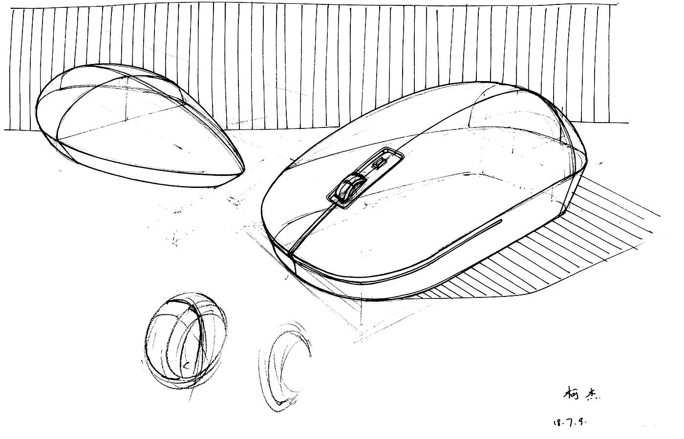 Hand drawn products，