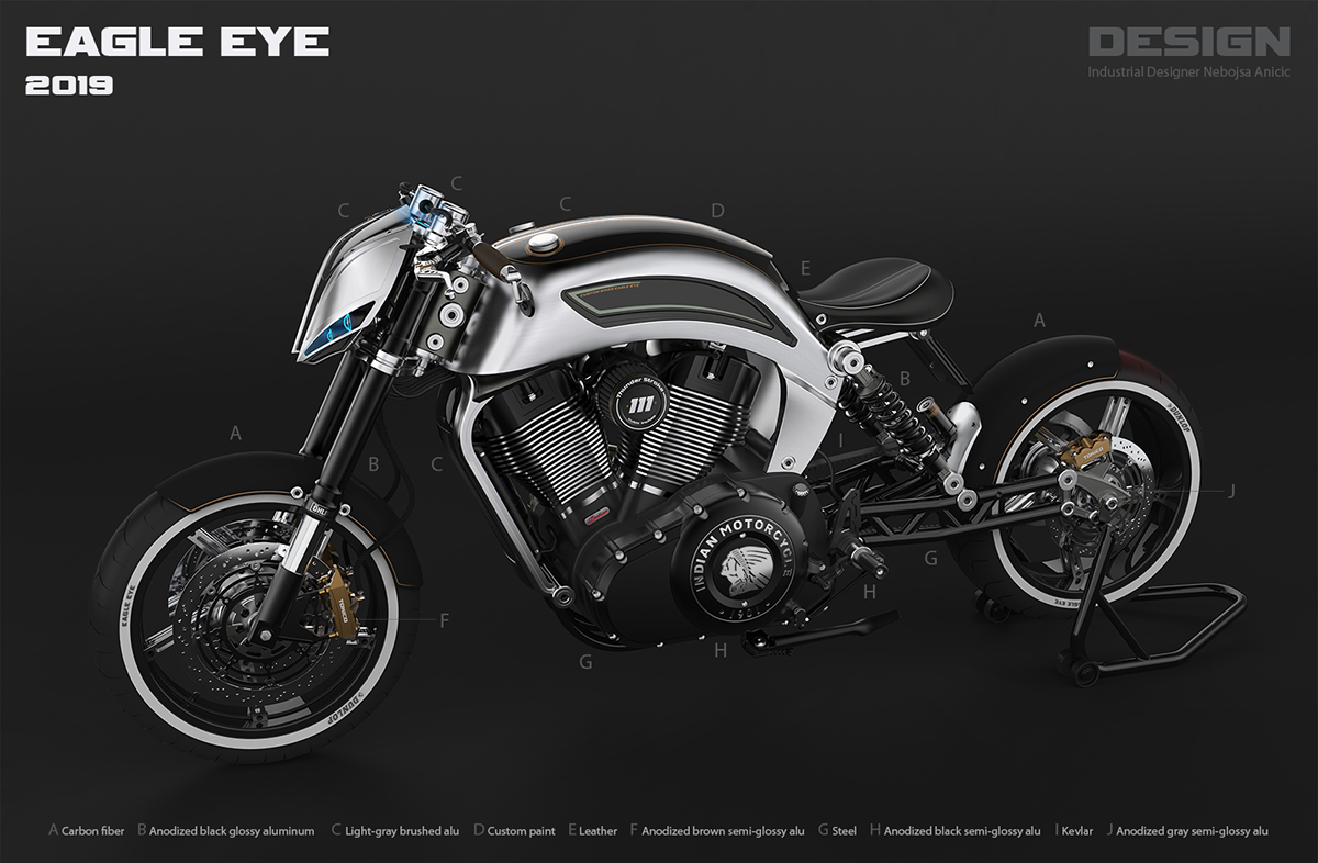 EAGLE EYE，motorcycle，conceptual design，vehicle，