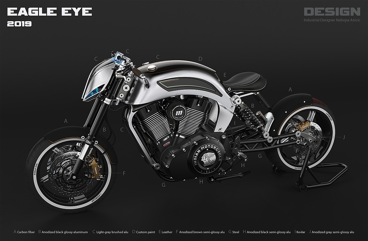 EAGLE EYE，motorcycle，conceptual design，vehicle，