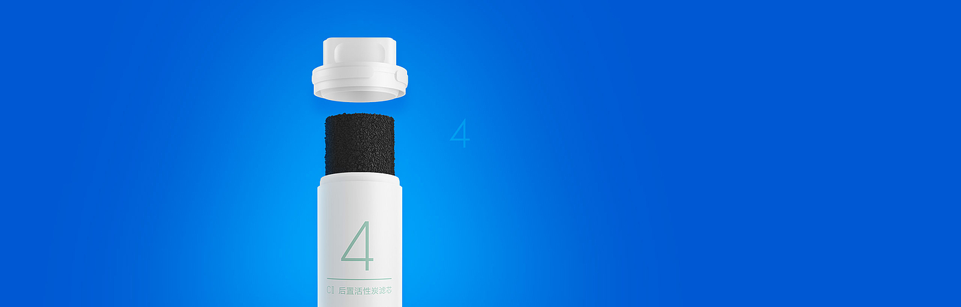 millet，Water purifier，Household appliances，400 gallon flow，Infiltration purification technology，healthy，