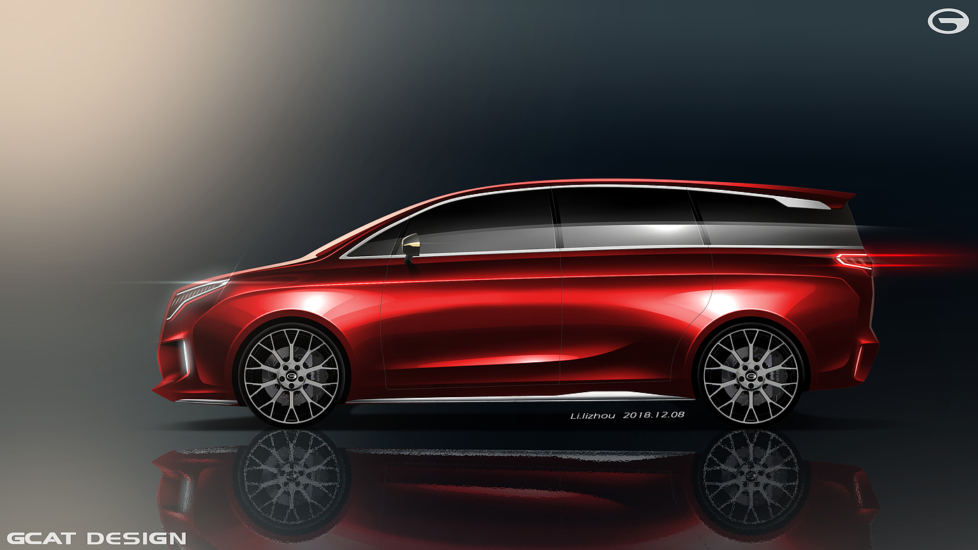 Automobile design，Hand drawn，