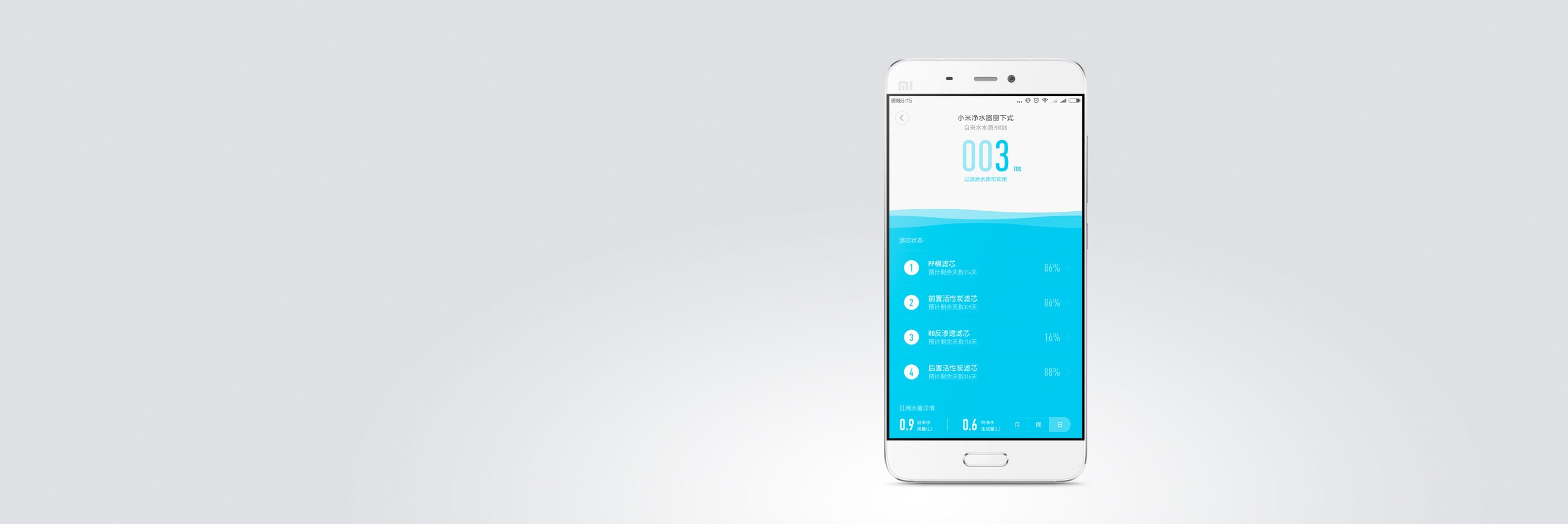 millet，Water purifier，kitchen，Activated carbon，Hide installation，Save space，