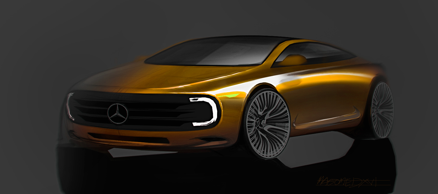automobile，sketch，design sketch，Magomed，