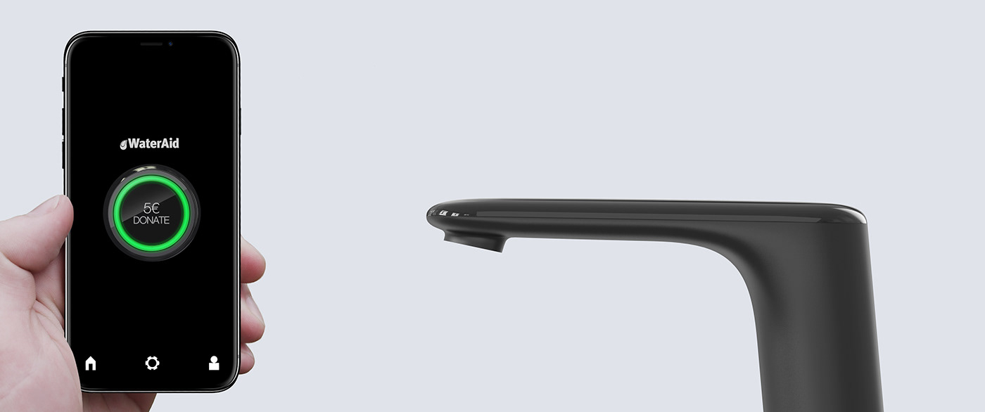 save，4 the world，kitchen，intelligence，app，black，water tap，